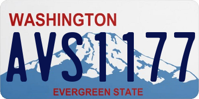 WA license plate AVS1177