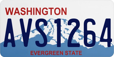 WA license plate AVS1264