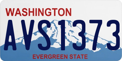 WA license plate AVS1373
