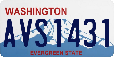 WA license plate AVS1431