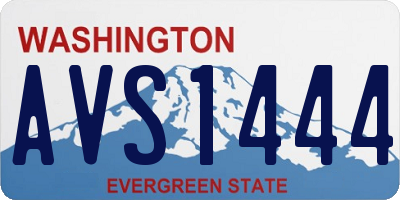 WA license plate AVS1444
