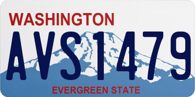 WA license plate AVS1479