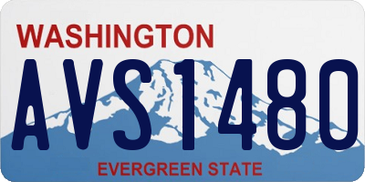 WA license plate AVS1480