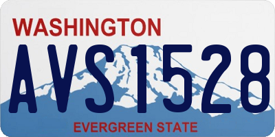 WA license plate AVS1528
