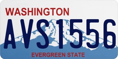 WA license plate AVS1556