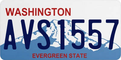 WA license plate AVS1557