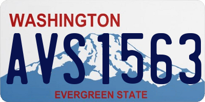 WA license plate AVS1563