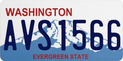 WA license plate AVS1566
