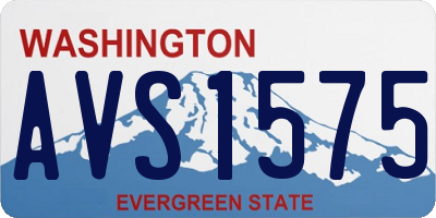 WA license plate AVS1575