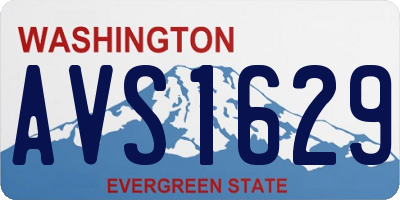 WA license plate AVS1629