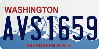 WA license plate AVS1659
