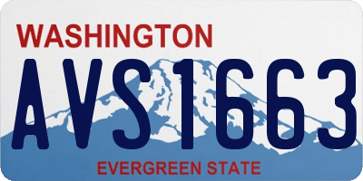 WA license plate AVS1663