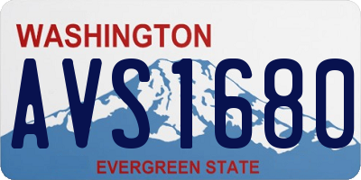 WA license plate AVS1680