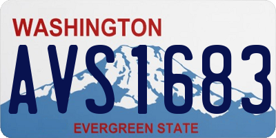 WA license plate AVS1683