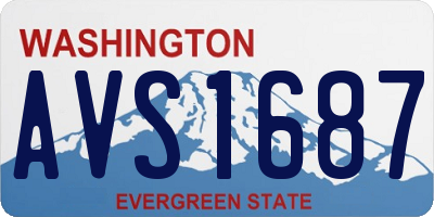 WA license plate AVS1687