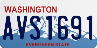 WA license plate AVS1691