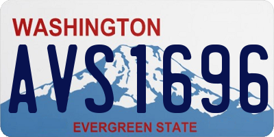 WA license plate AVS1696