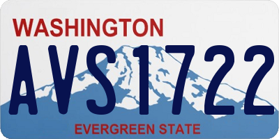 WA license plate AVS1722