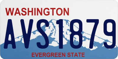WA license plate AVS1879