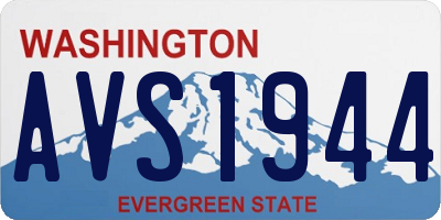 WA license plate AVS1944