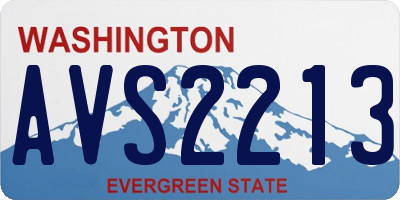 WA license plate AVS2213