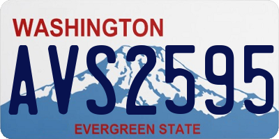 WA license plate AVS2595