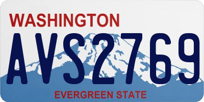 WA license plate AVS2769