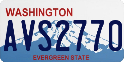 WA license plate AVS2770