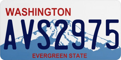 WA license plate AVS2975