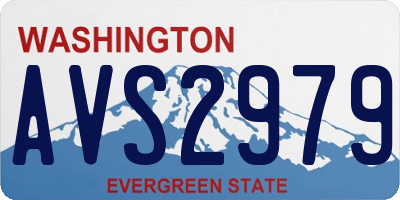 WA license plate AVS2979