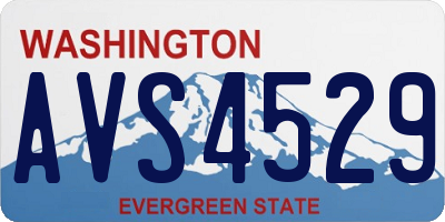WA license plate AVS4529