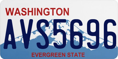 WA license plate AVS5696
