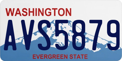 WA license plate AVS5879