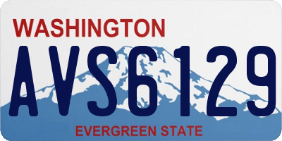 WA license plate AVS6129