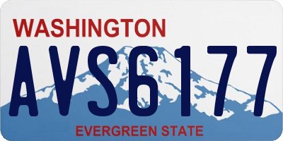 WA license plate AVS6177