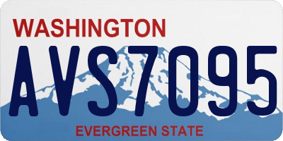WA license plate AVS7095