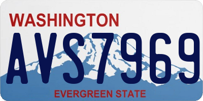 WA license plate AVS7969
