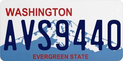 WA license plate AVS9440
