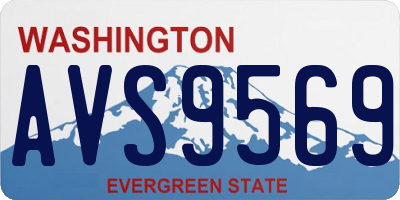 WA license plate AVS9569