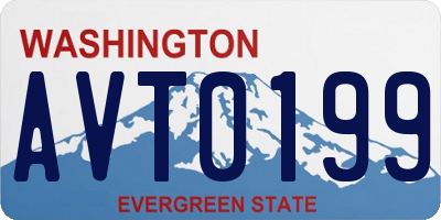 WA license plate AVT0199