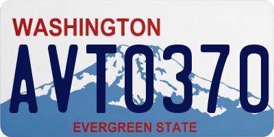 WA license plate AVT0370