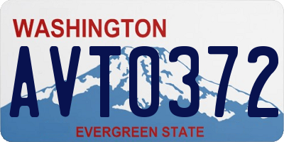 WA license plate AVT0372