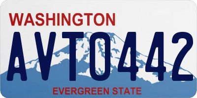 WA license plate AVT0442