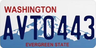 WA license plate AVT0443