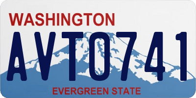 WA license plate AVT0741