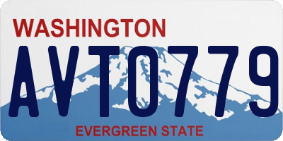 WA license plate AVT0779