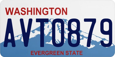 WA license plate AVT0879