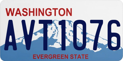 WA license plate AVT1076