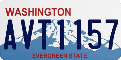 WA license plate AVT1157