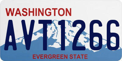 WA license plate AVT1266